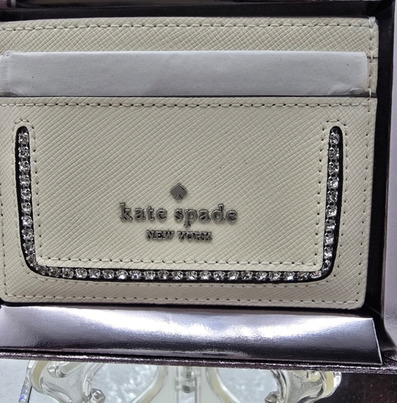 Kate Spade New York Madison Small Cardholder with Rhinestones in Gift Box - Picture 9 of 14